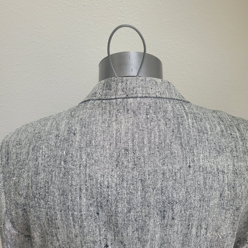 Savile Row Blazer 2 Button Coat Jacket Black Herringbone 34L - Picture 8 of 11